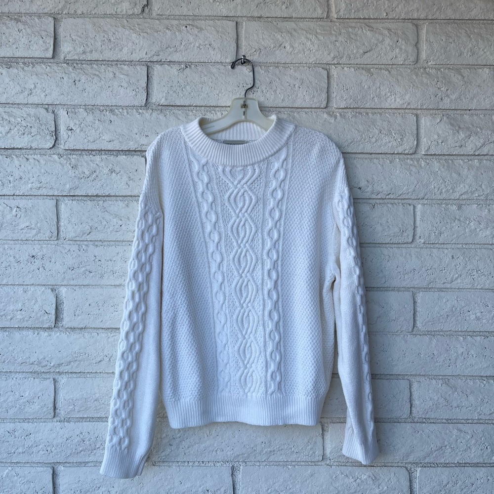Urban Outfitters - White Fisherman’s Knit Sweater